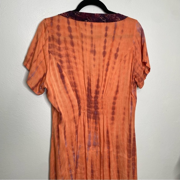 Soft Surroundings Beachy Tie Dye Flowy Maxi Dress Size Large - Picture 9 of 10